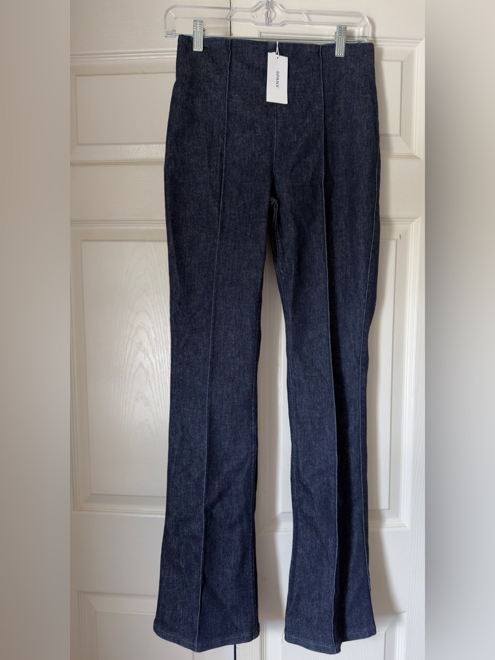 SPANX Dark Indigo Micro Flare Jeans - Picture 4 of 7